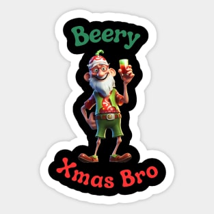 Santa Claus Christmas in July Sticker